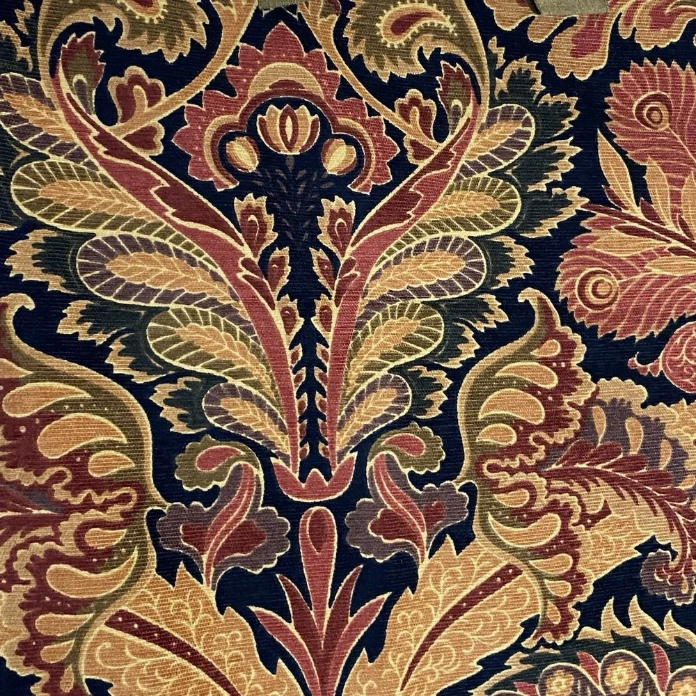 India's Heritage Curtain Set Green Multi Brocade Silk Tab 41x118‎ Room Darkening